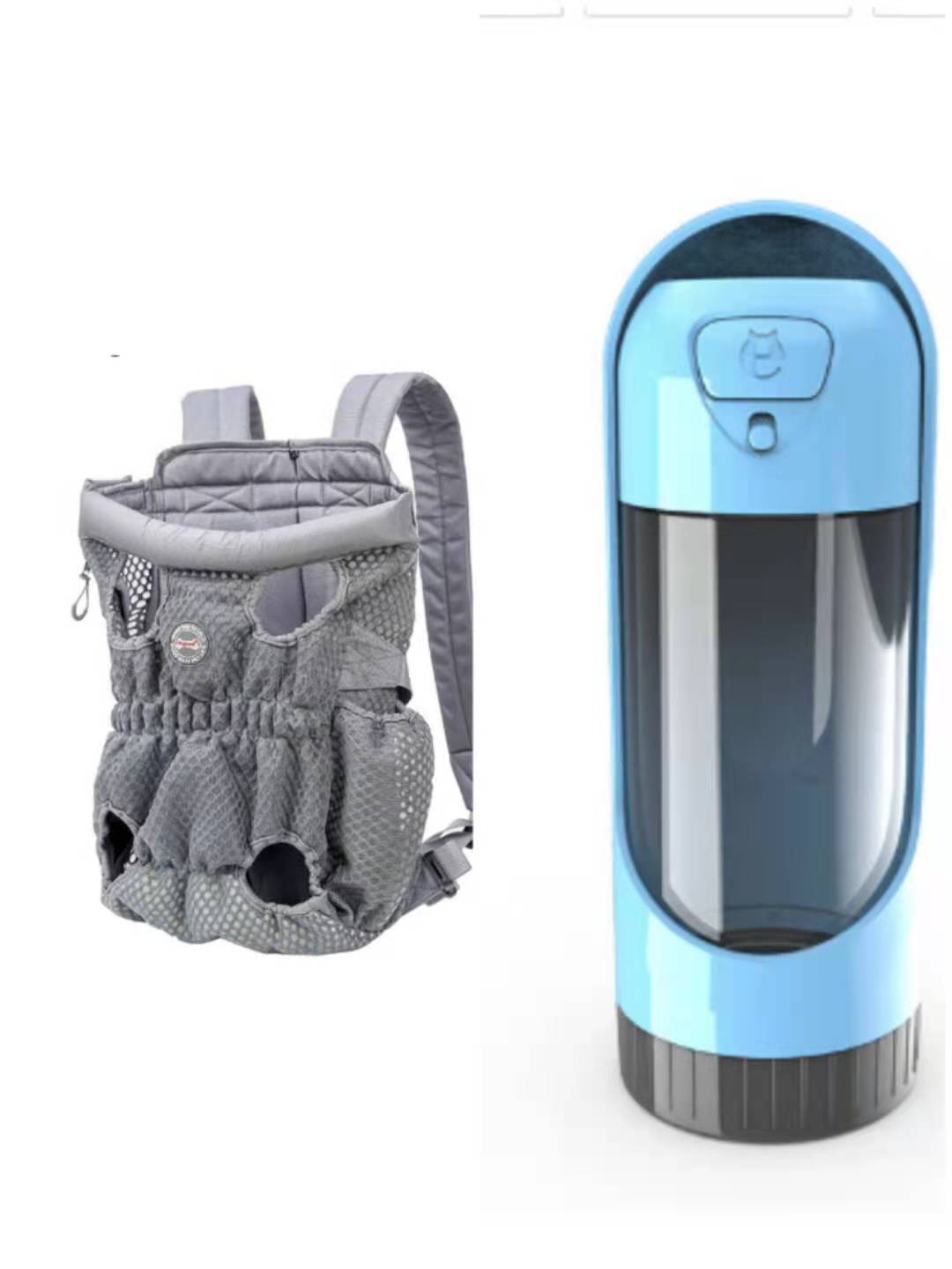 Mochila transportadora para mascotas, ideal para viajes al aire libre. Bolsa de hombro de malla transpirable.