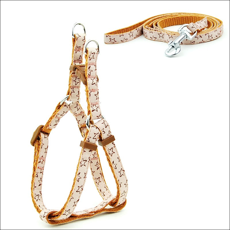 Arnés Pectoral con Correa de Lunares – Perros Pequeños y Medianos