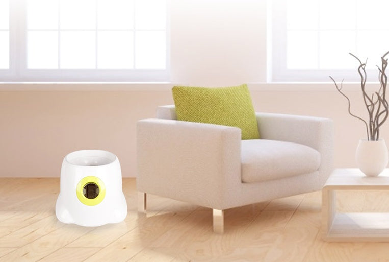 Automatic interactive ball launcher for pets.