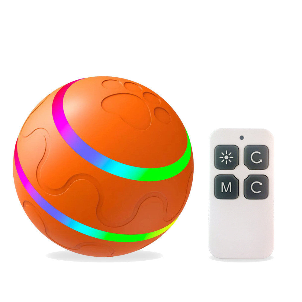 Neues Haustierspielzeug: Intelligenter Ball mit USB-Anschluss. Automatisch rotierender Ball.