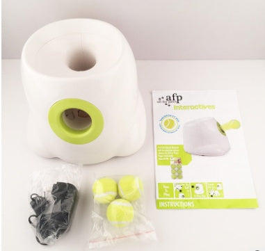 Automatic interactive ball launcher for pets.
