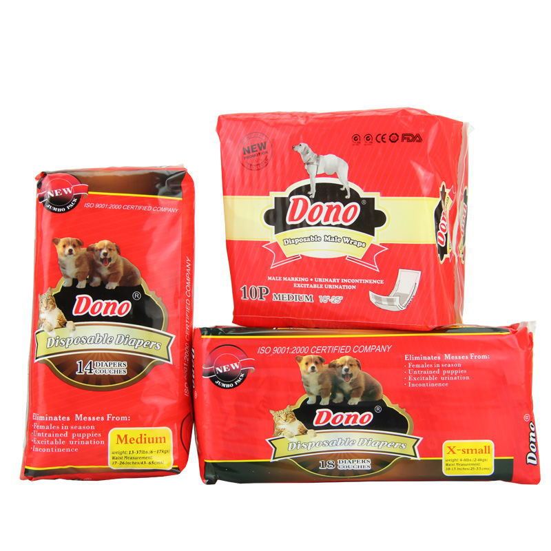 Pañales para perros y compresas higiénicas