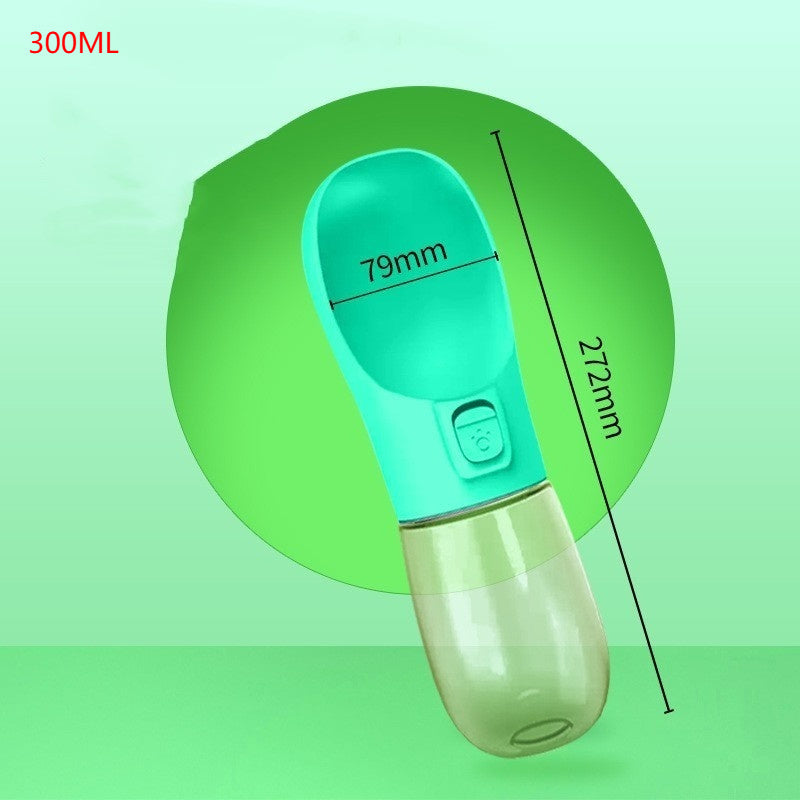 Comedero y bebedero portátil para mascotas, ideal para viajes y actividades al aire libre.