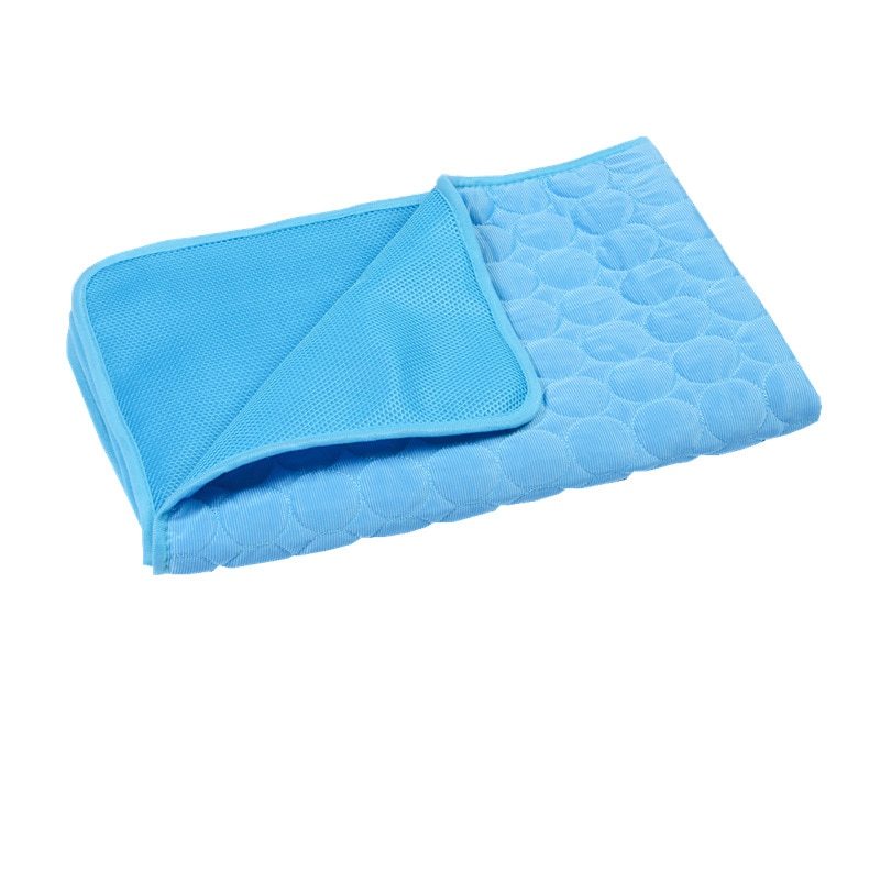 Cooling pet mat, cooling pad for cages, carriers, cars, indoors and outdoors.