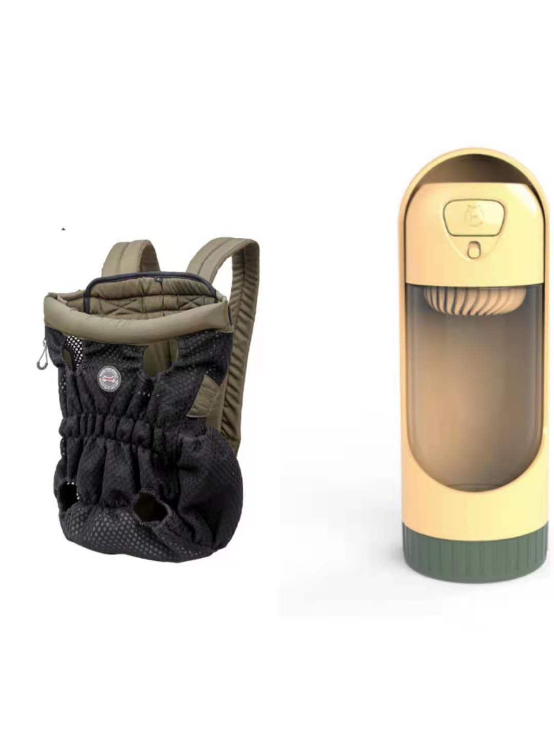 Mochila transportadora para mascotas, ideal para viajes al aire libre. Bolsa de hombro de malla transpirable.