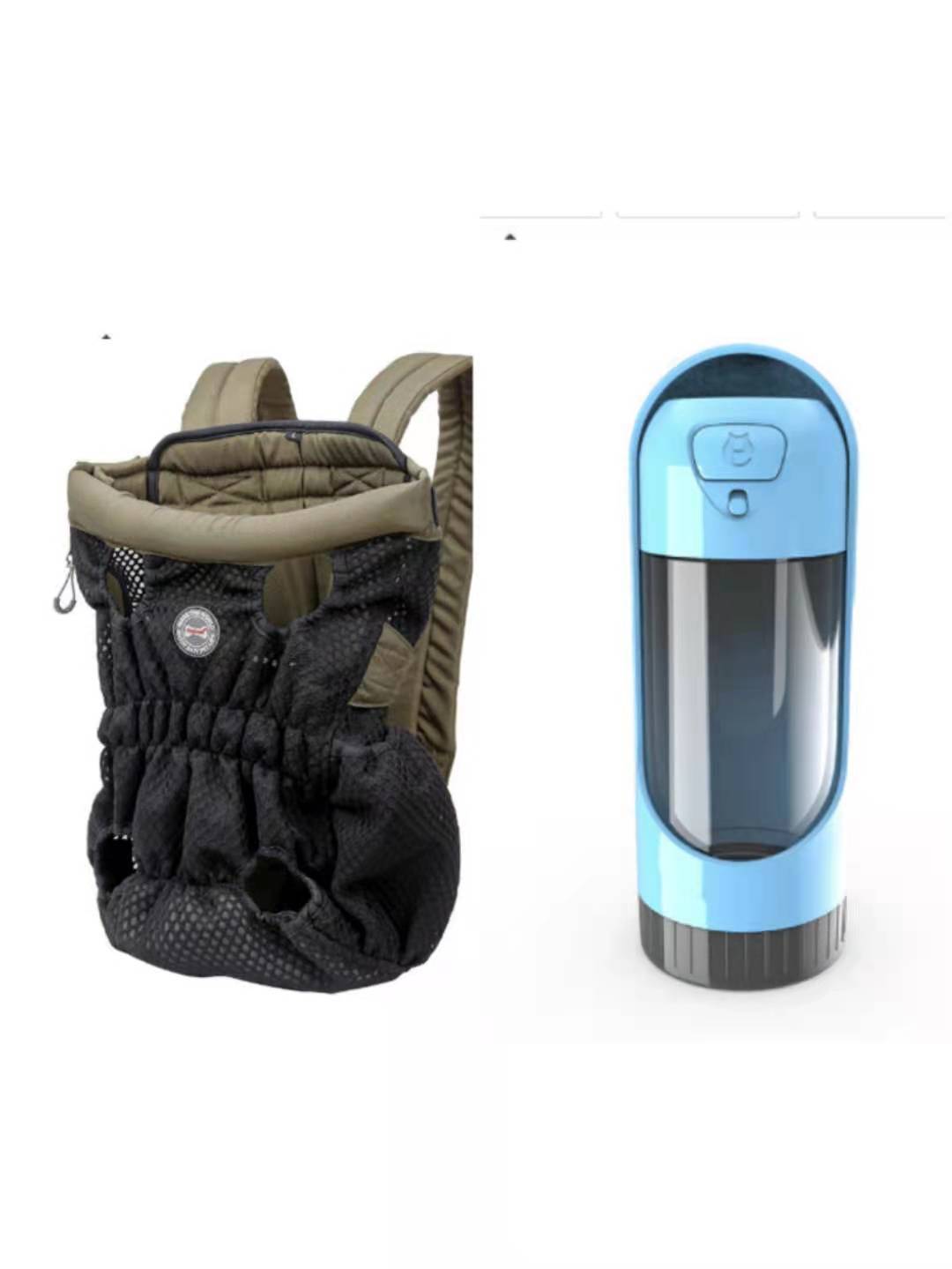 Mochila transportadora para mascotas, ideal para viajes al aire libre. Bolsa de hombro de malla transpirable.