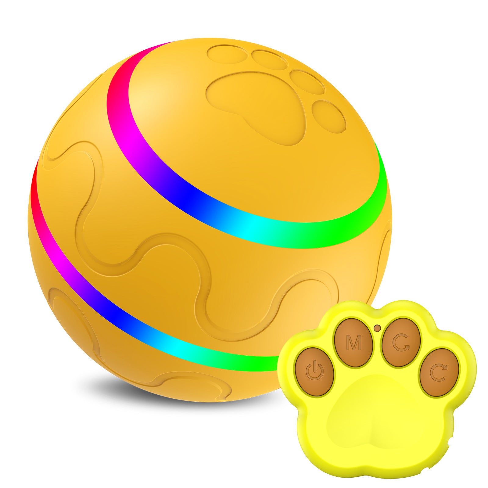Neues Haustierspielzeug: Intelligenter Ball mit USB-Anschluss. Automatisch rotierender Ball.