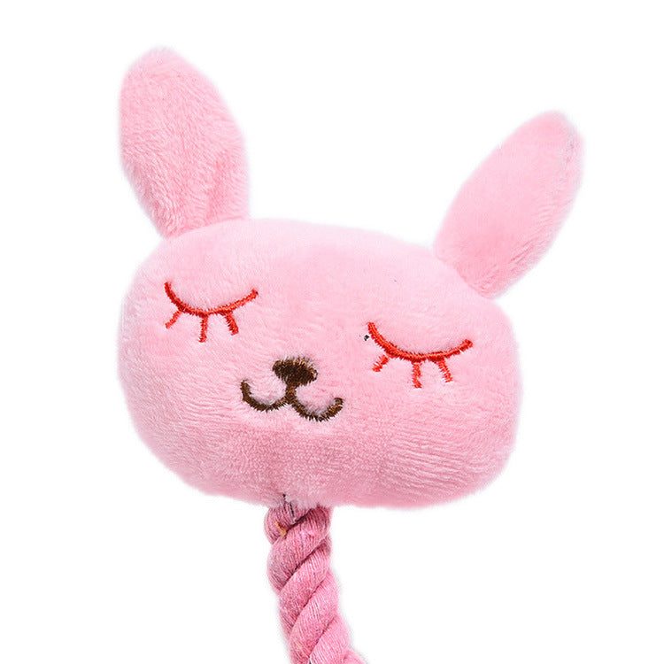 Juguete de peluche para perros, resistente a mordeduras y con sonido.