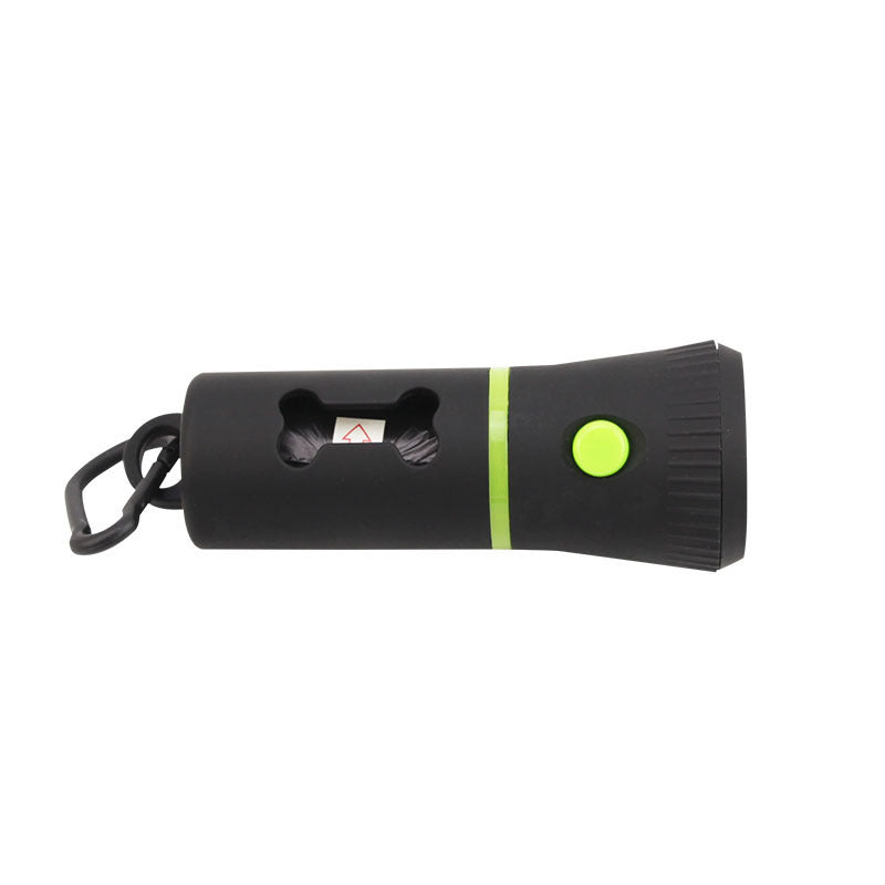 Lámpara triangular, distribuidor de bolsas para excrementos para mascotas