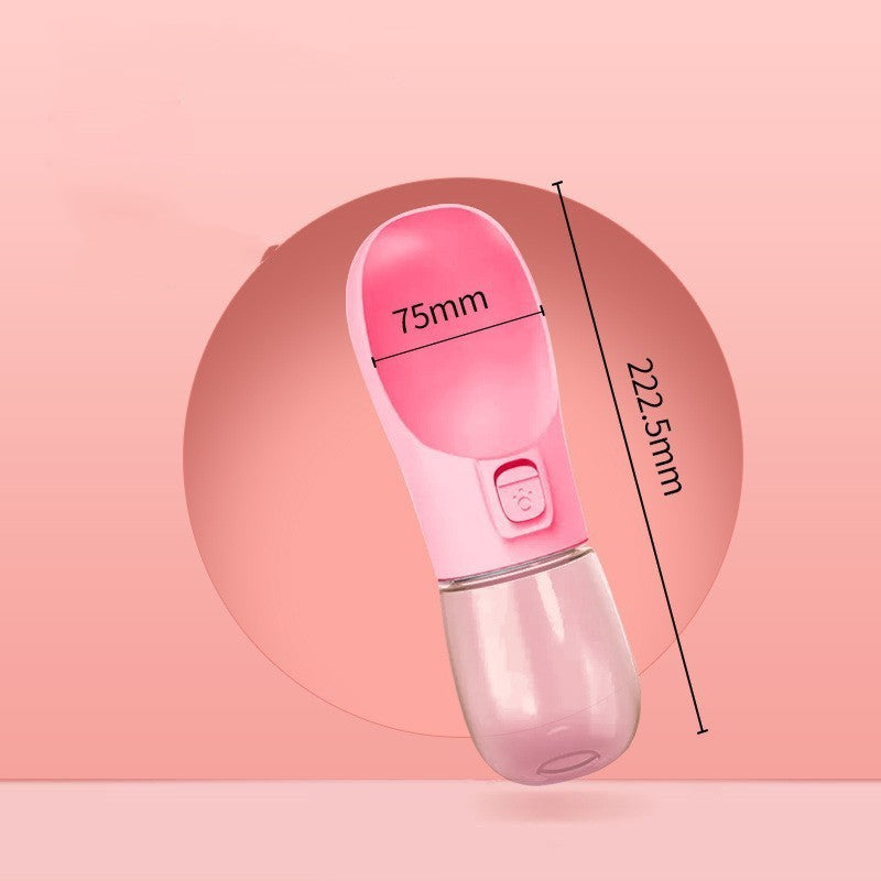 Comedero y bebedero portátil para mascotas, ideal para viajes y actividades al aire libre.