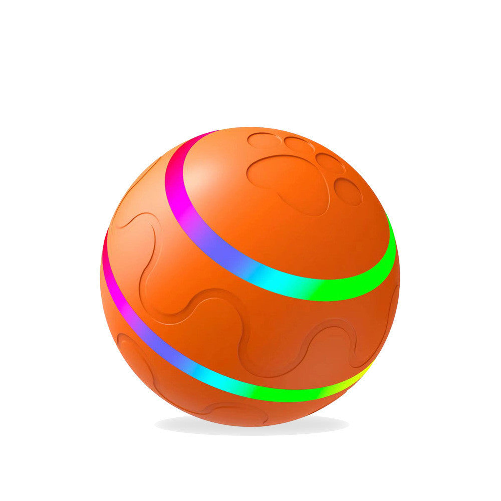 Neues Haustierspielzeug: Intelligenter Ball mit USB-Anschluss. Automatisch rotierender Ball.
