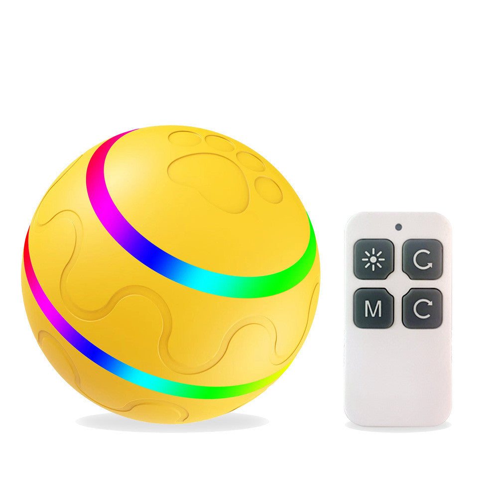 Neues Haustierspielzeug: Intelligenter Ball mit USB-Anschluss. Automatisch rotierender Ball.