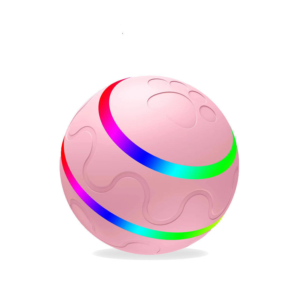 Neues Haustierspielzeug: Intelligenter Ball mit USB-Anschluss. Automatisch rotierender Ball.