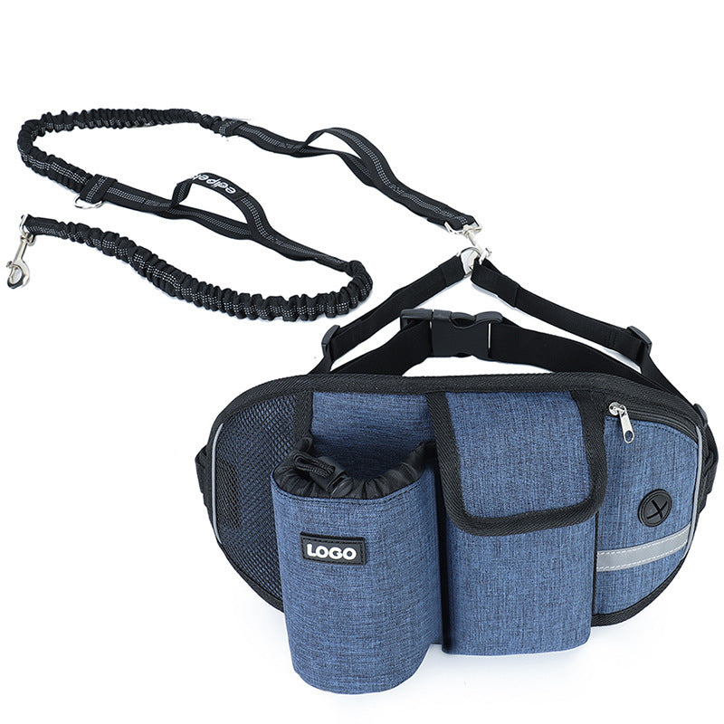 Bolsa de cintura para entrenamiento de perros con manos libres, correa para caminar, bolsas de almacenamiento.
