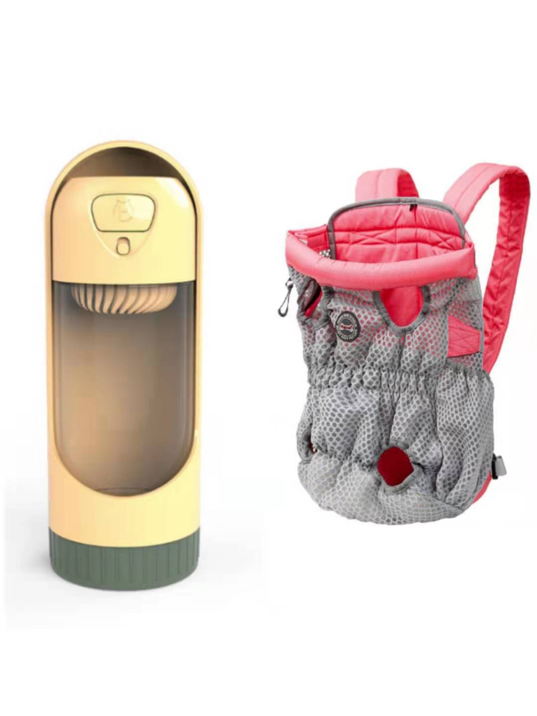 Mochila transportadora para mascotas, ideal para viajes al aire libre. Bolsa de hombro de malla transpirable.