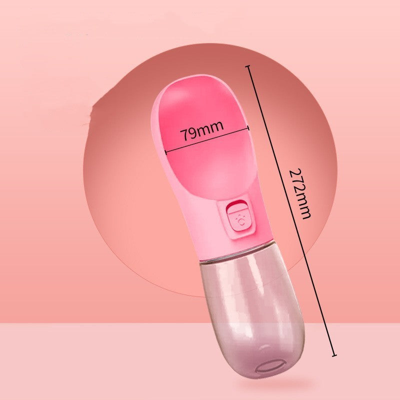 Comedero y bebedero portátil para mascotas, ideal para viajes y actividades al aire libre.