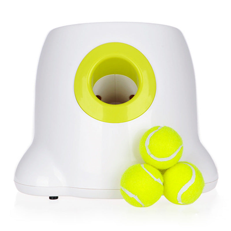 Automatic interactive ball launcher for pets.