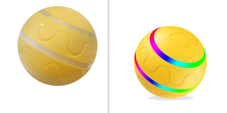 Neues Haustierspielzeug: Intelligenter Ball mit USB-Anschluss. Automatisch rotierender Ball.