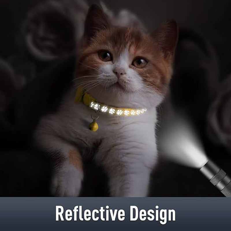 Reflektierendes Haustierhalsband für Katzen und Hunde, Anti-Verlust-Funktion