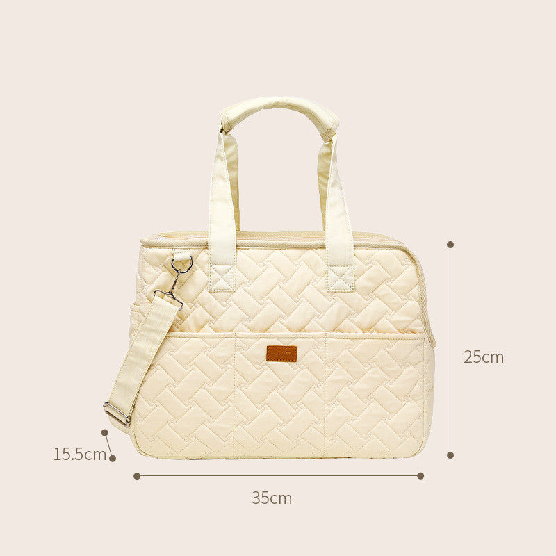 Bolso portátil para mascotas con ventilación de alta capacidad. Ideal para transportar perros y gatos.