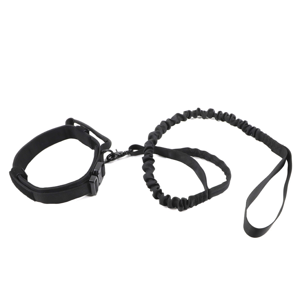 Taktisches Hundehalsband- und Leinen-Set, verstellbares Nylon-Militärhalsband