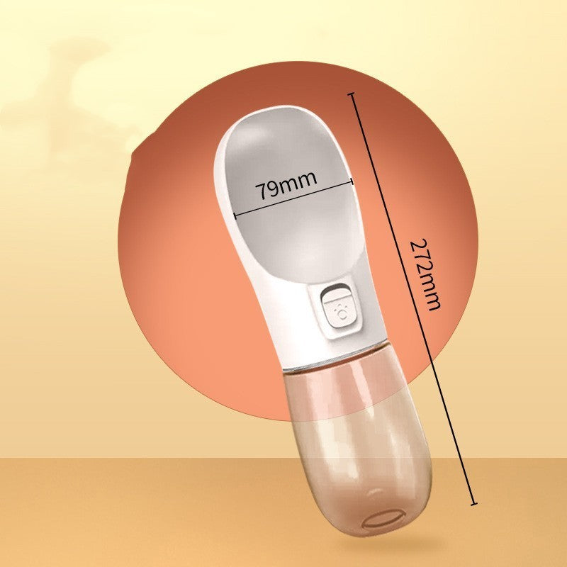 Comedero y bebedero portátil para mascotas, ideal para viajes y actividades al aire libre.