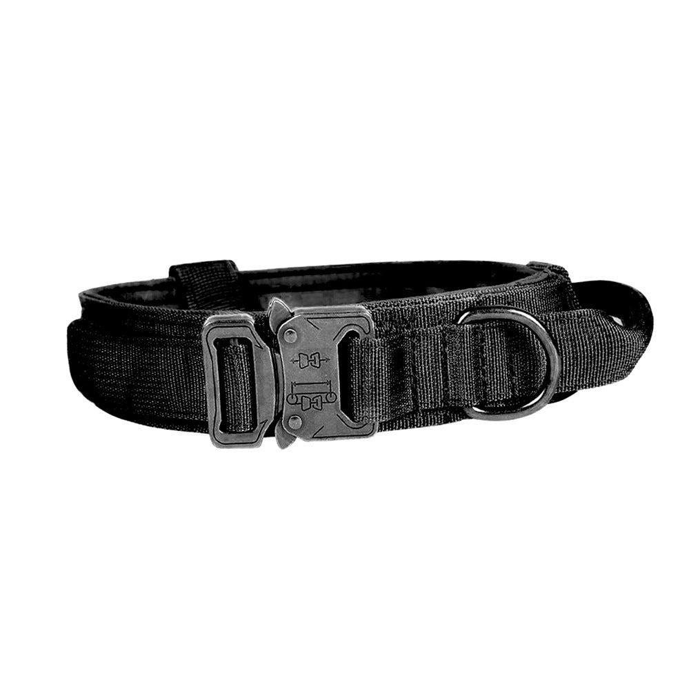 Taktisches Hundehalsband- und Leinen-Set, verstellbares Nylon-Militärhalsband