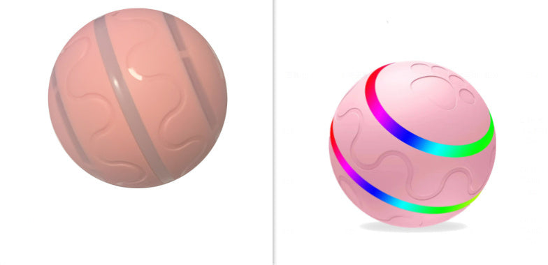 Neues Haustierspielzeug: Intelligenter Ball mit USB-Anschluss. Automatisch rotierender Ball.