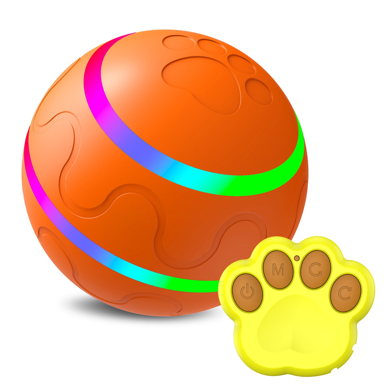 Neues Haustierspielzeug: Intelligenter Ball mit USB-Anschluss. Automatisch rotierender Ball.