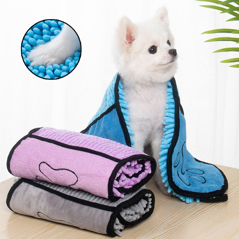 Towels for dogs and cats, super absorbent dog bathrobe, microfiber bath towels, quick-drying cat bath towel, pet towels, dog towels, pet products