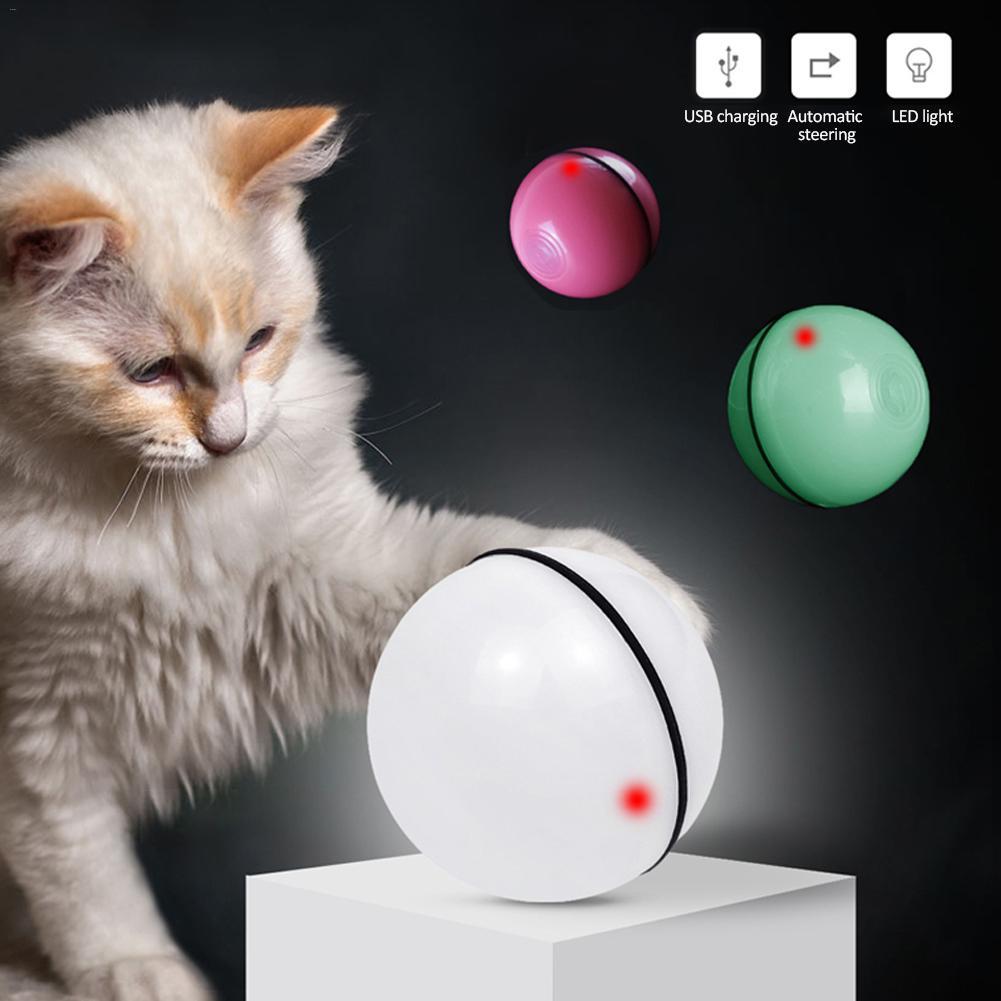 Elektronischer LED-Laserball für Haustiere, lustiges Spielzeug für Katzen. USB-aufladbar.