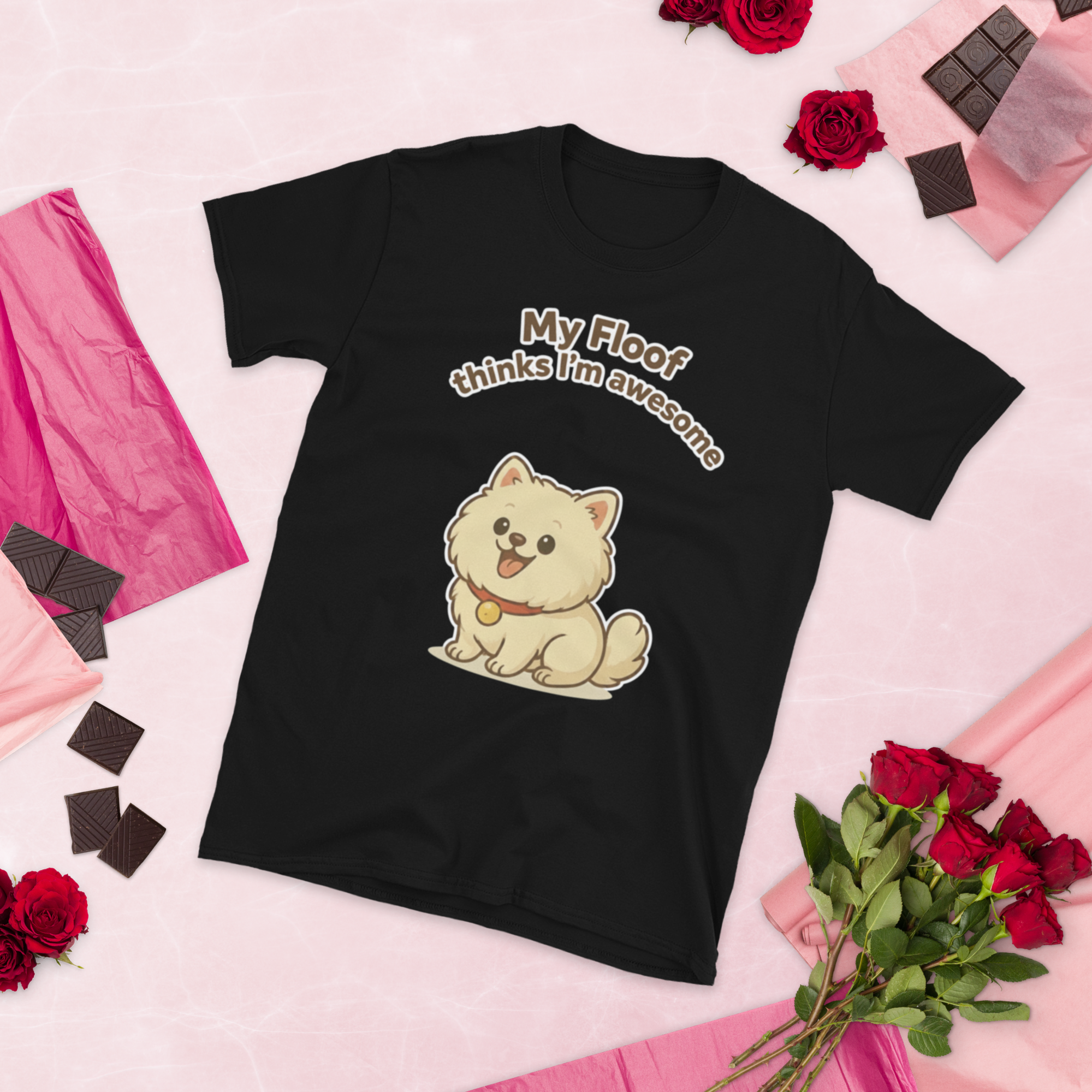 👕🐶😎 Camiseta – “My Floof Thinks I’m Awesome”  Y eso es lo único que importa.
