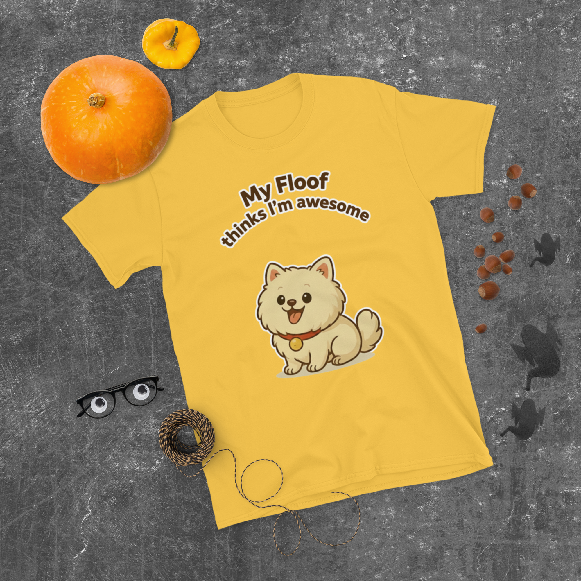 👕🐶😎 Camiseta – “My Floof Thinks I’m Awesome”  Y eso es lo único que importa.