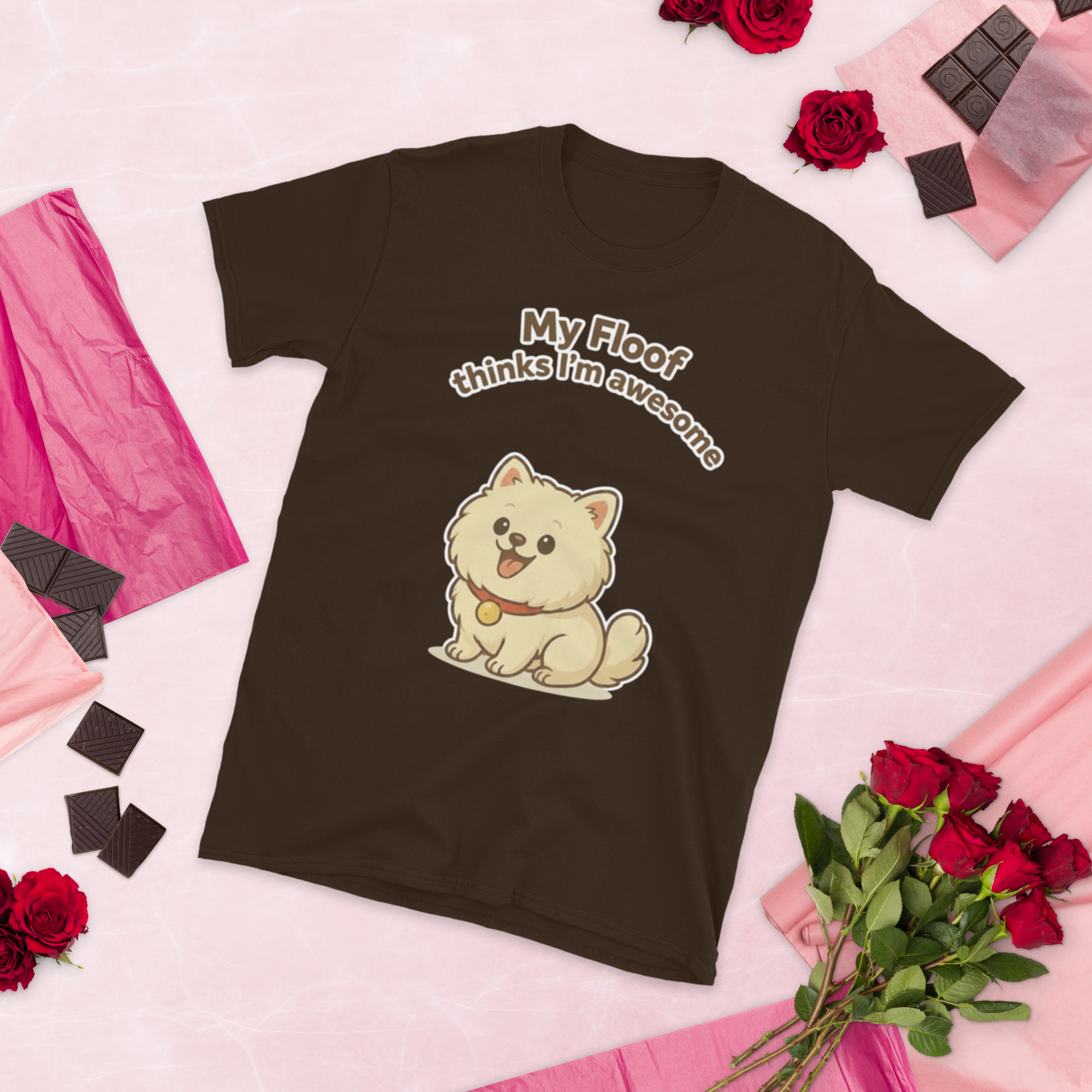 👕🐶😎 Camiseta – “My Floof Thinks I’m Awesome”  Y eso es lo único que importa.