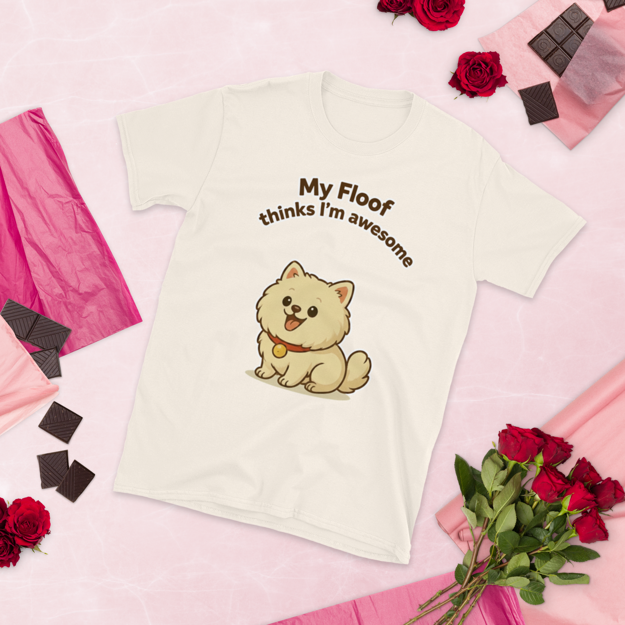 👕🐶😎 Camiseta – “My Floof Thinks I’m Awesome”  Y eso es lo único que importa.