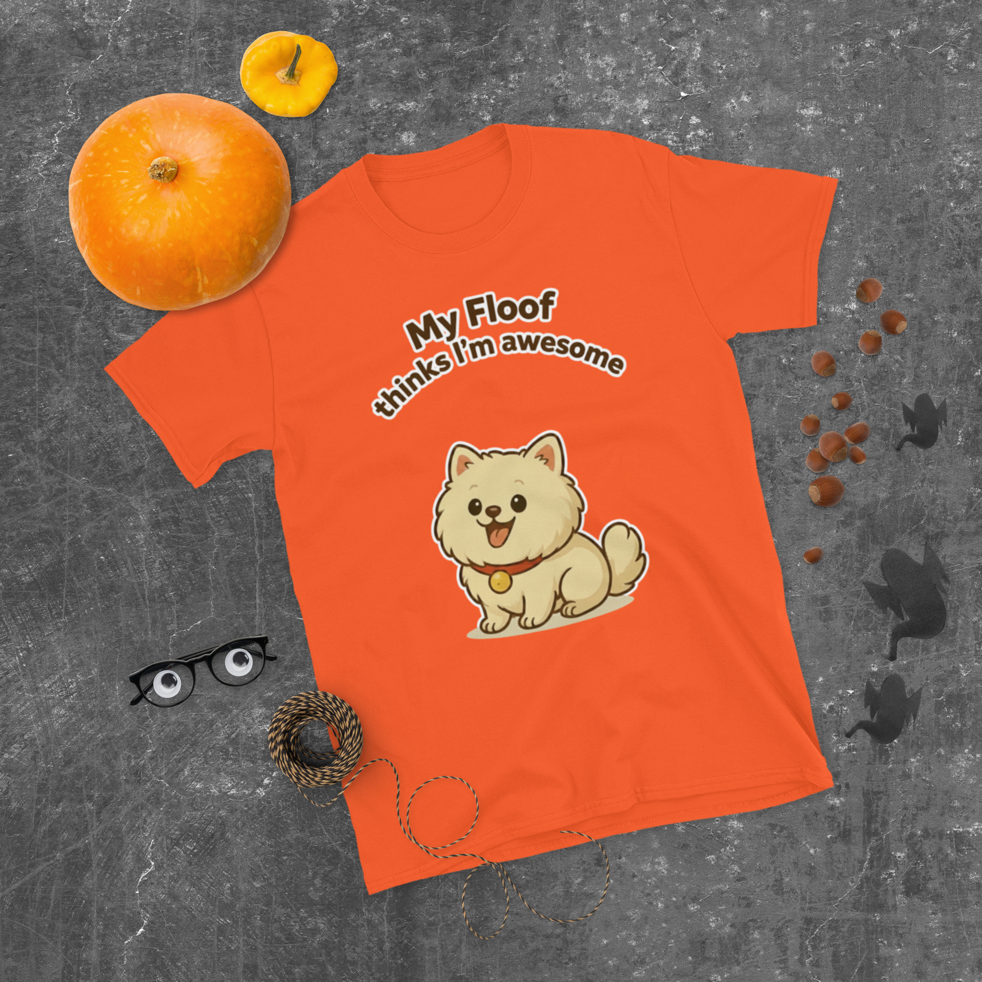 👕🐶😎 Camiseta – “My Floof Thinks I’m Awesome”  Y eso es lo único que importa.