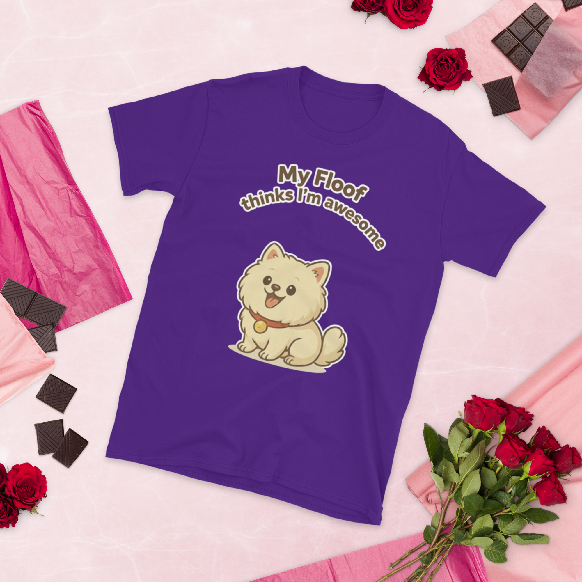 👕🐶😎 Camiseta – “My Floof Thinks I’m Awesome”  Y eso es lo único que importa.