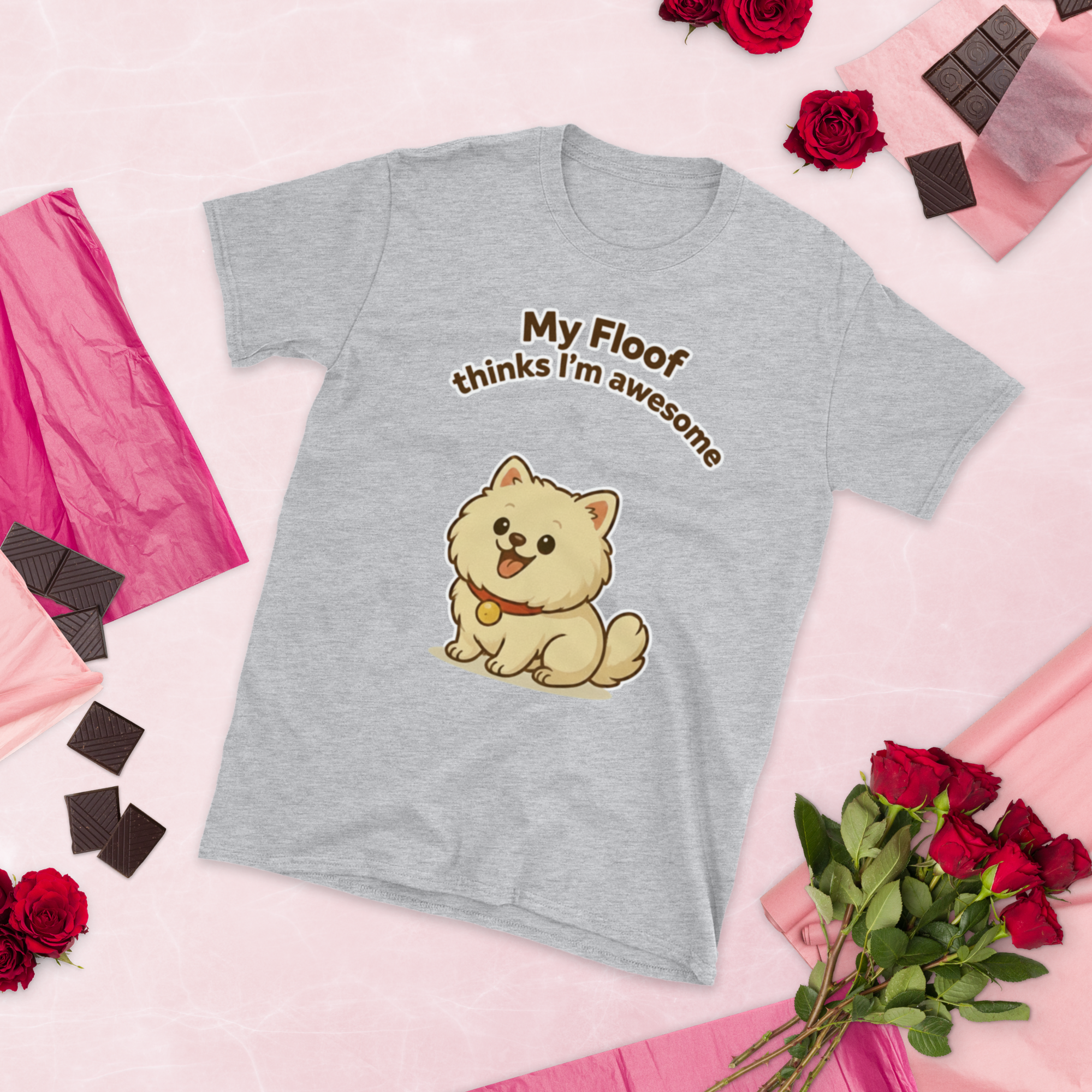 👕🐶😎 Camiseta – “My Floof Thinks I’m Awesome”  Y eso es lo único que importa.