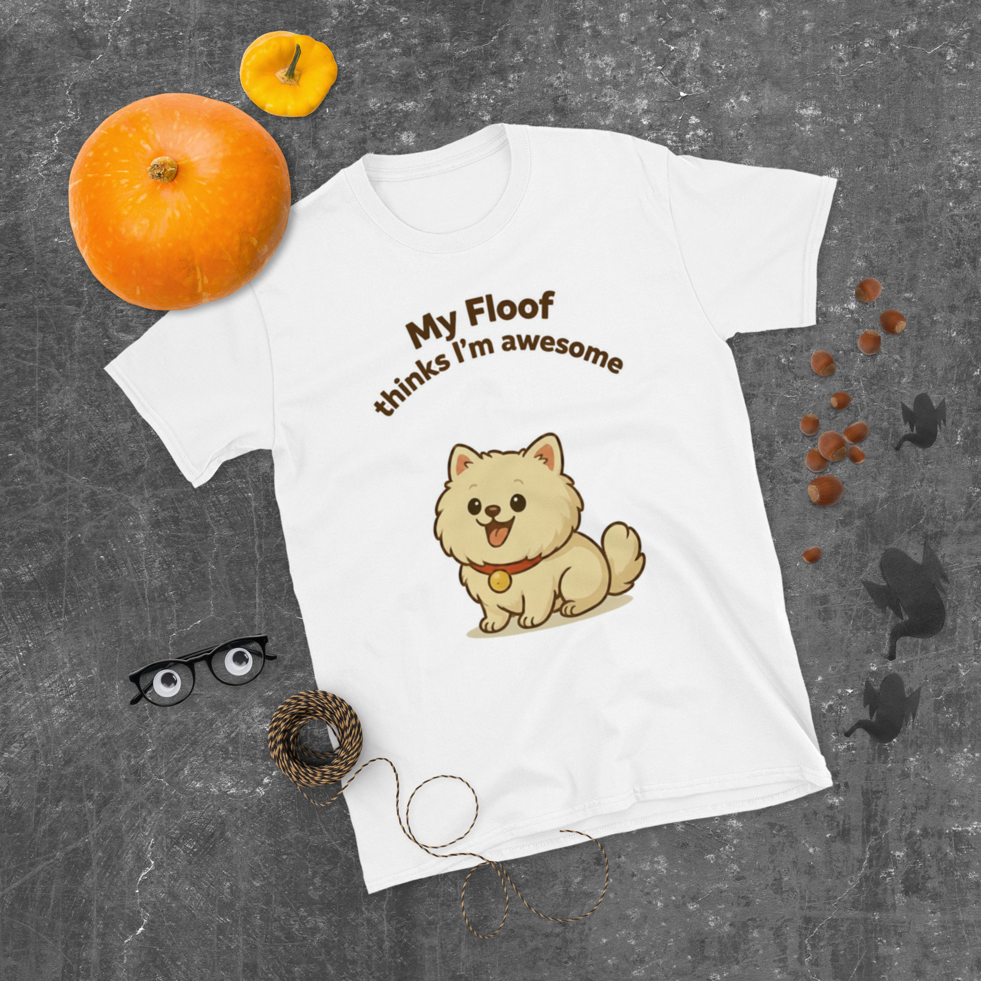 👕🐶😎 Camiseta – “My Floof Thinks I’m Awesome”  Y eso es lo único que importa.