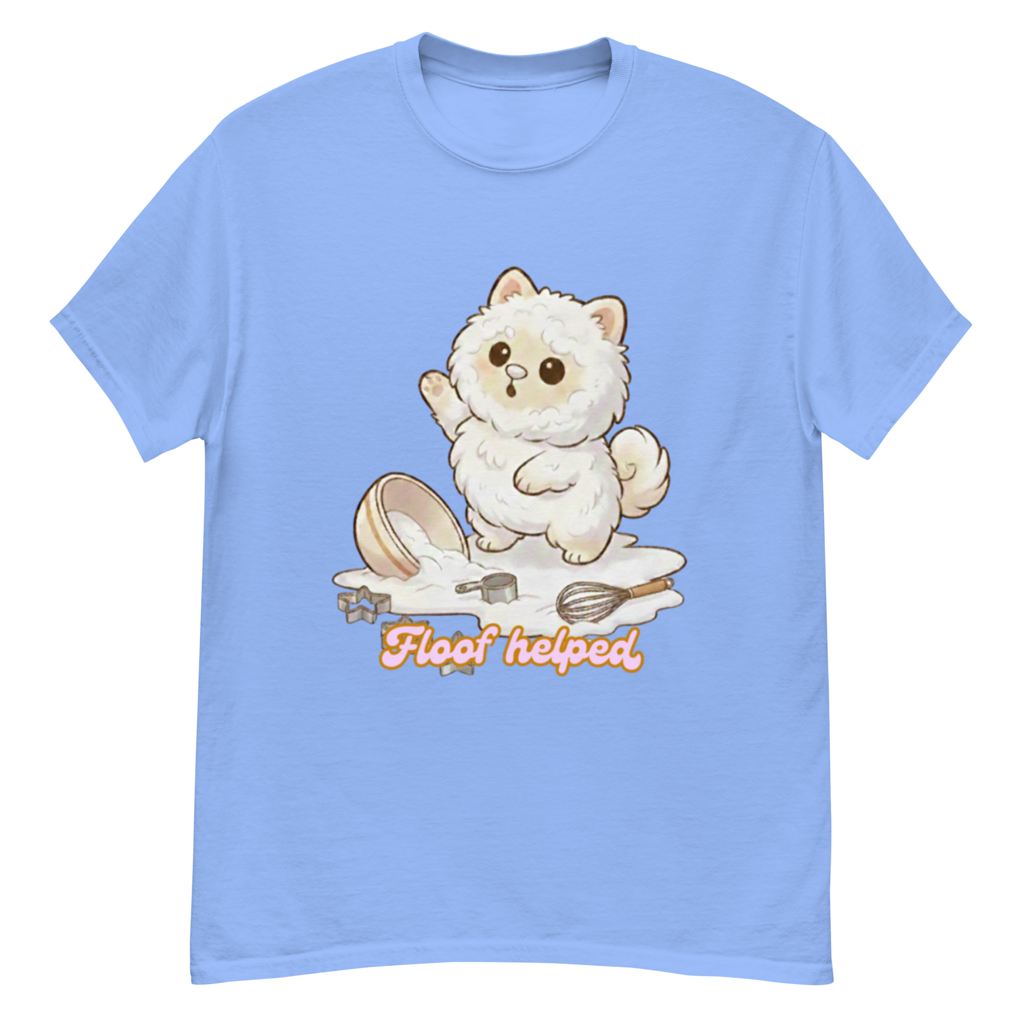 🍰🐶✨ Camiseta unisex – “Floof Helped”  Porque ayudar… ayudó. Más o menos.